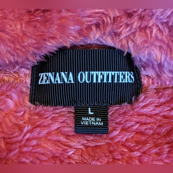 NWOT Zenana Outfitters pink zip up through collar ultra plush & soft side pocket - Picture 3 of 10
